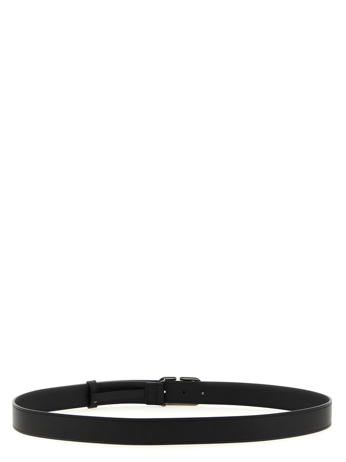 Valentino Garavani 100% calfskin leather belt in black — view 2