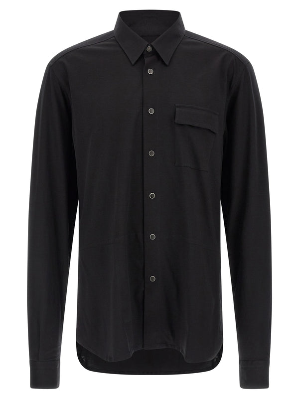 Kiton 100% Cotton shirt in black