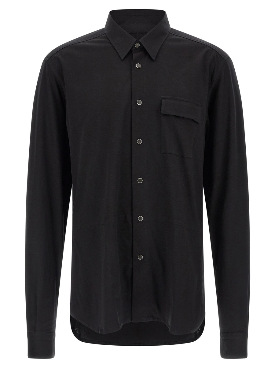 Kiton 100% Cotton shirt in black