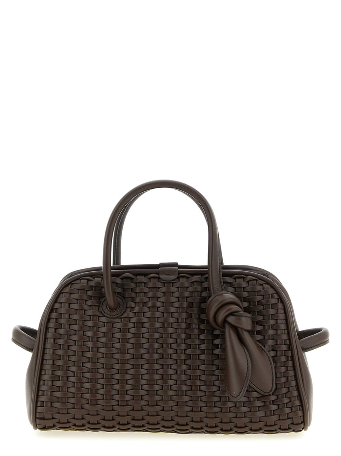 Brown Cotton Handbag Bag