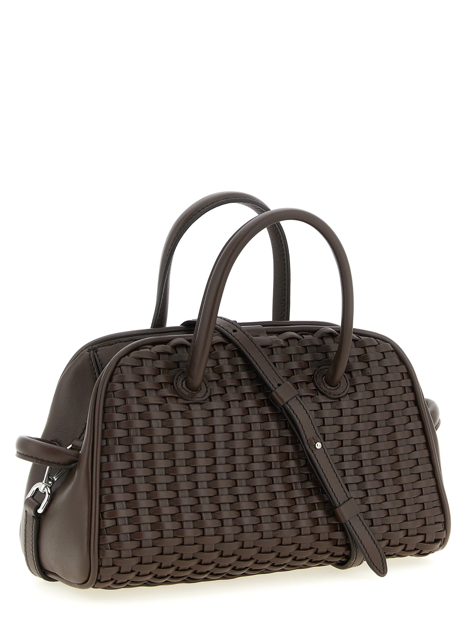 Brown Cotton Handbag Bag