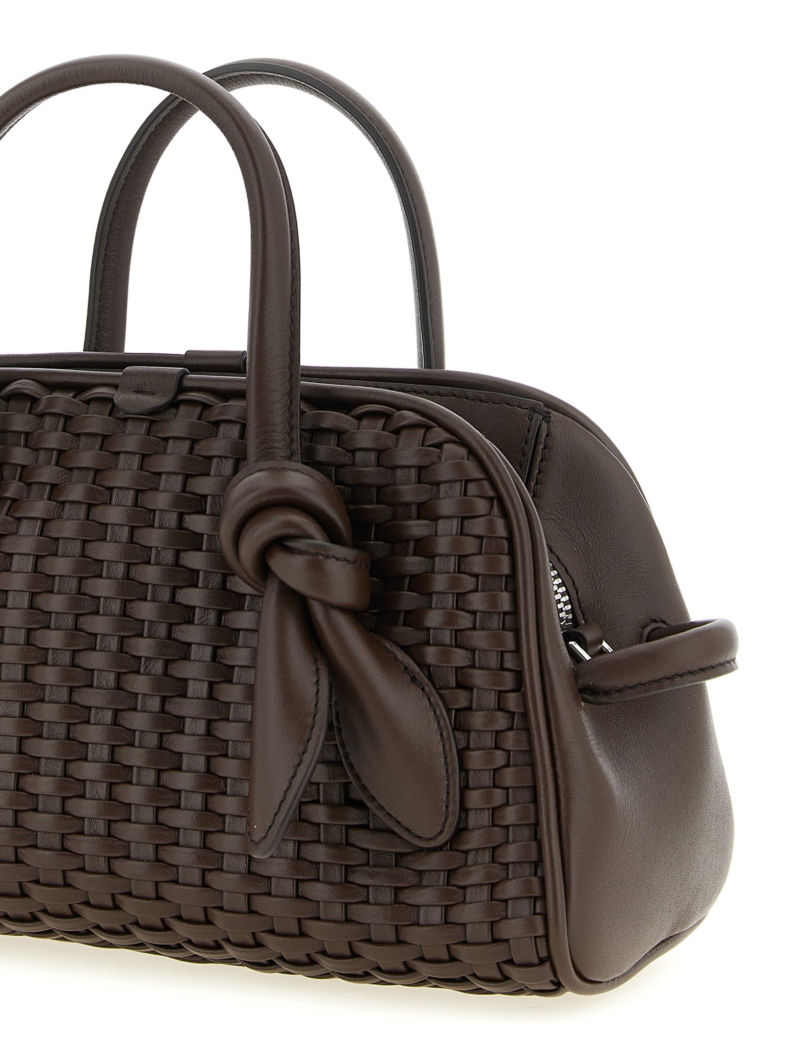 Brown Cotton Handbag Bag