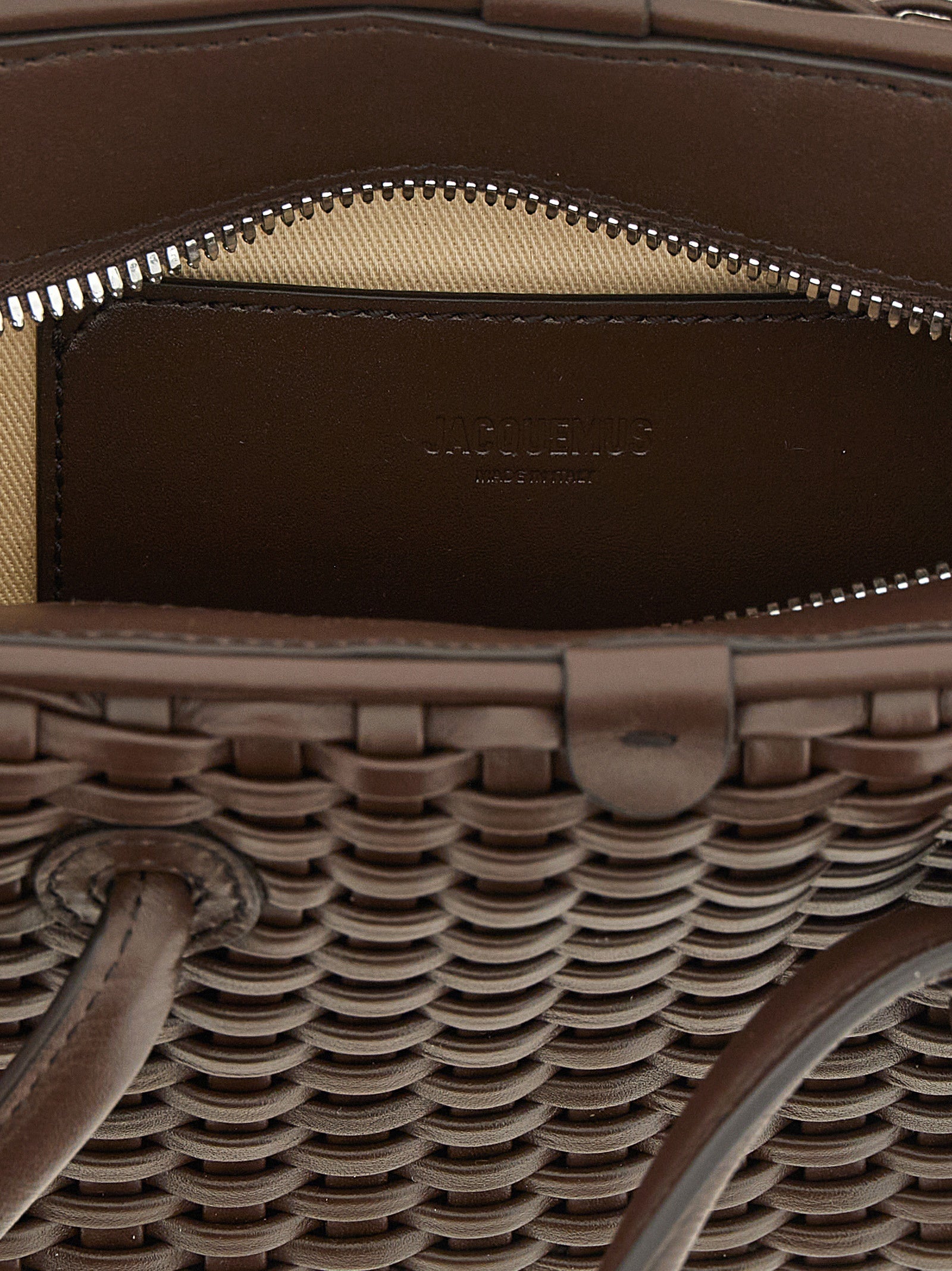 Brown Cotton Handbag Bag