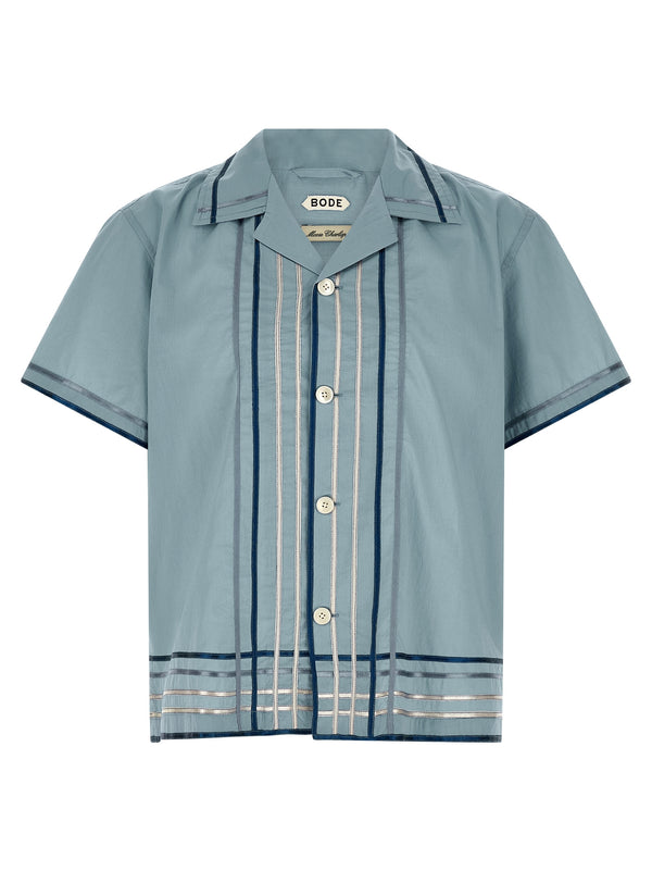 Bode 100% Cotton shirt in blue