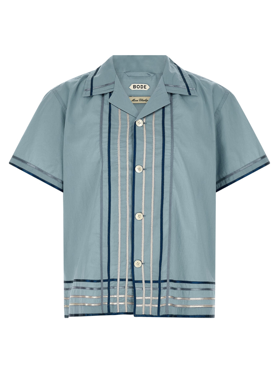 Bode 100% Cotton shirt in blue