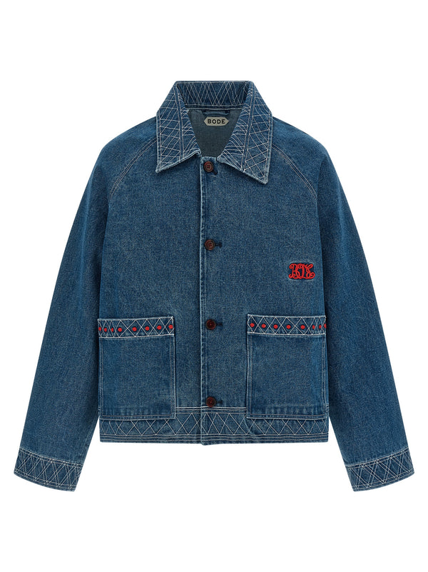 Bode 100% Cotton jacket in blue