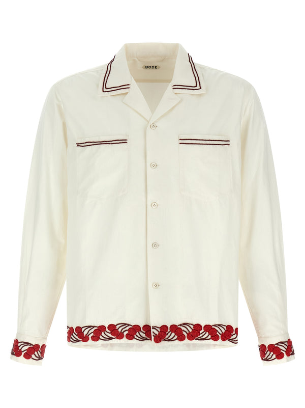 Bode 100% cotton shirt in cream