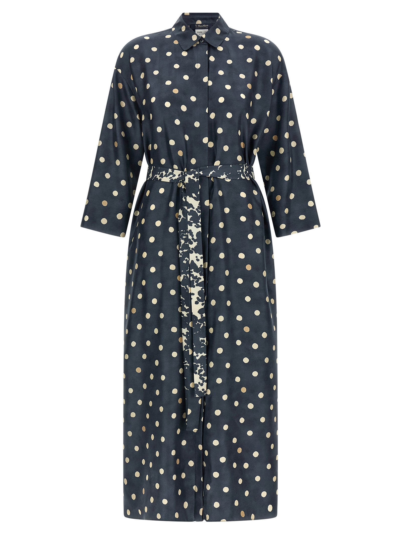 'S Max Mara 100% silk dress in navy