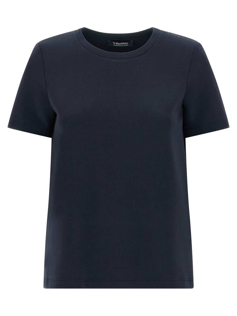 'S Max Mara 78% cotton t-shirt in navy