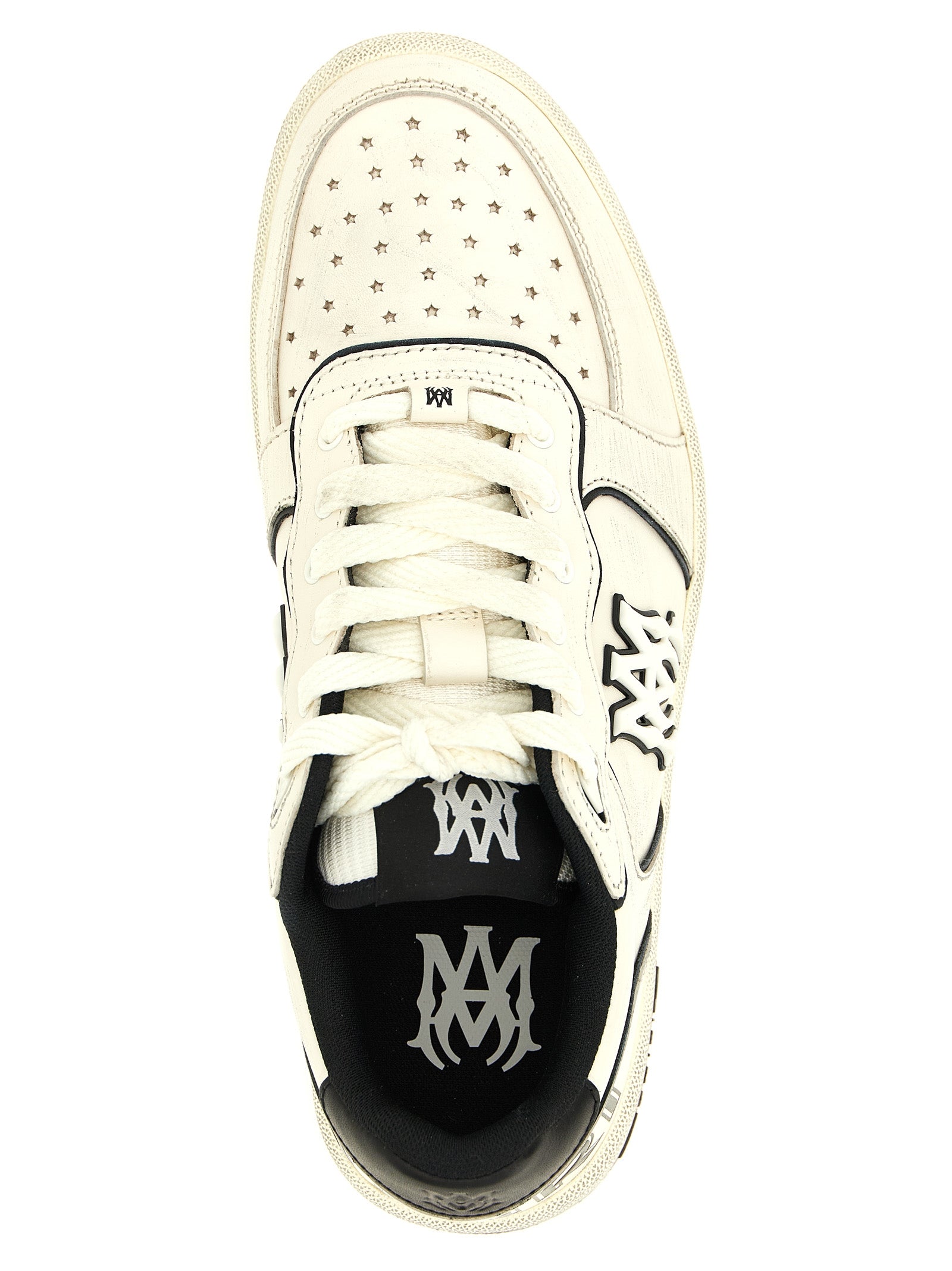Amiri 100% bovine leather sneaker in white — view 4