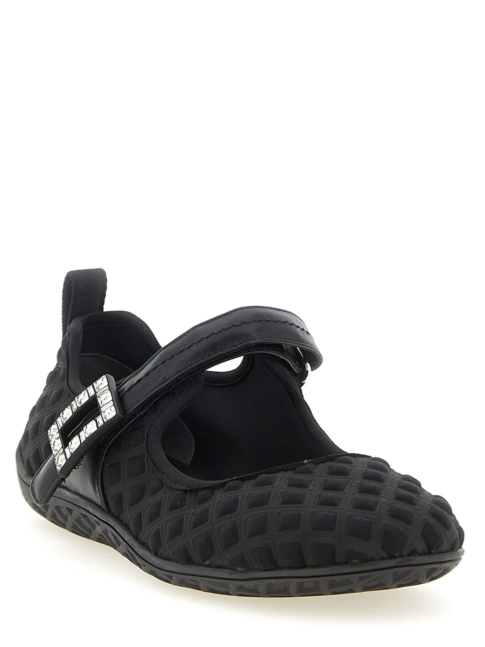 Roger Vivier 80% Polyamide ballet flat in black — view 2