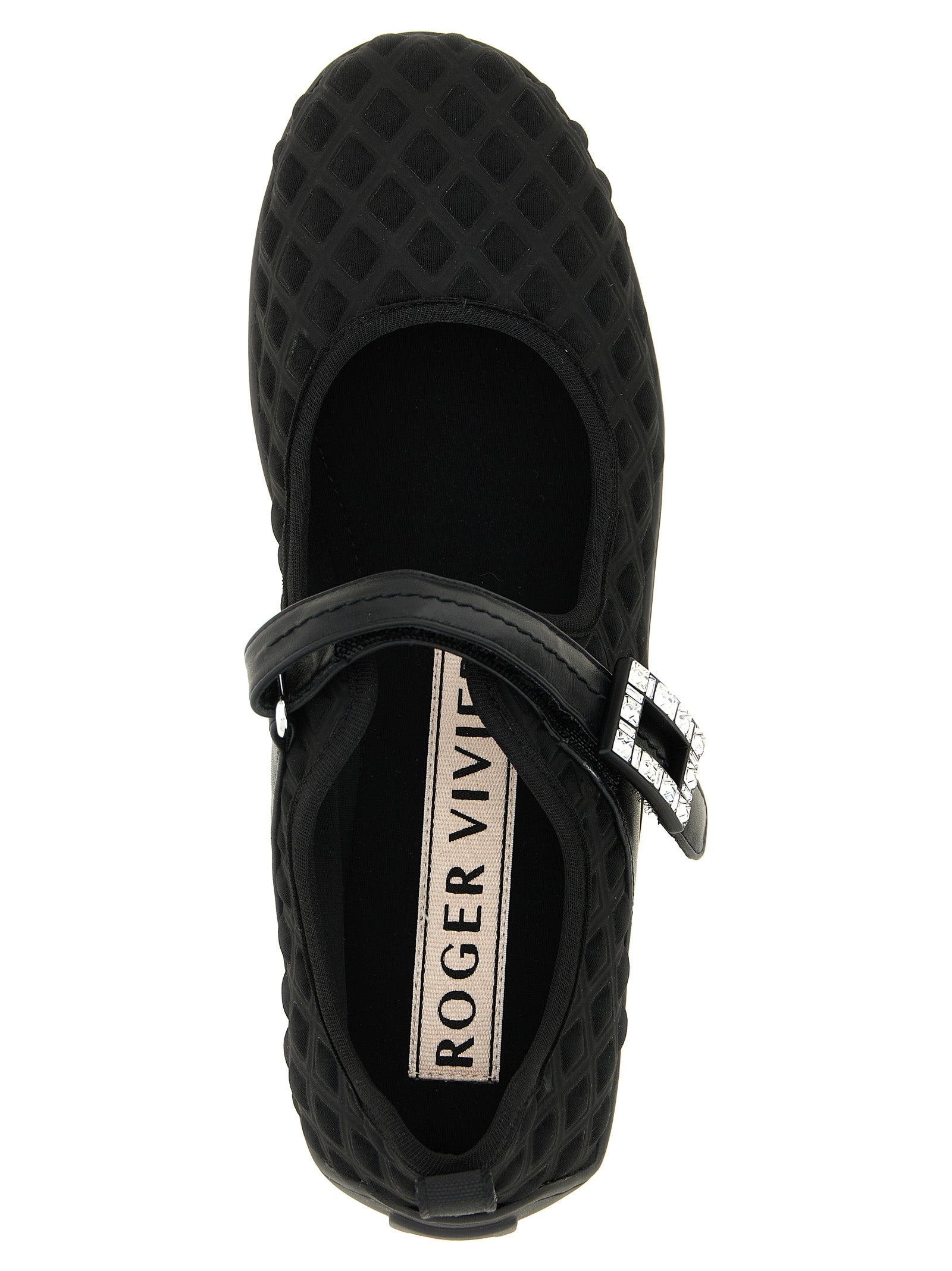 Roger Vivier 80% Polyamide ballet flat in black — view 4