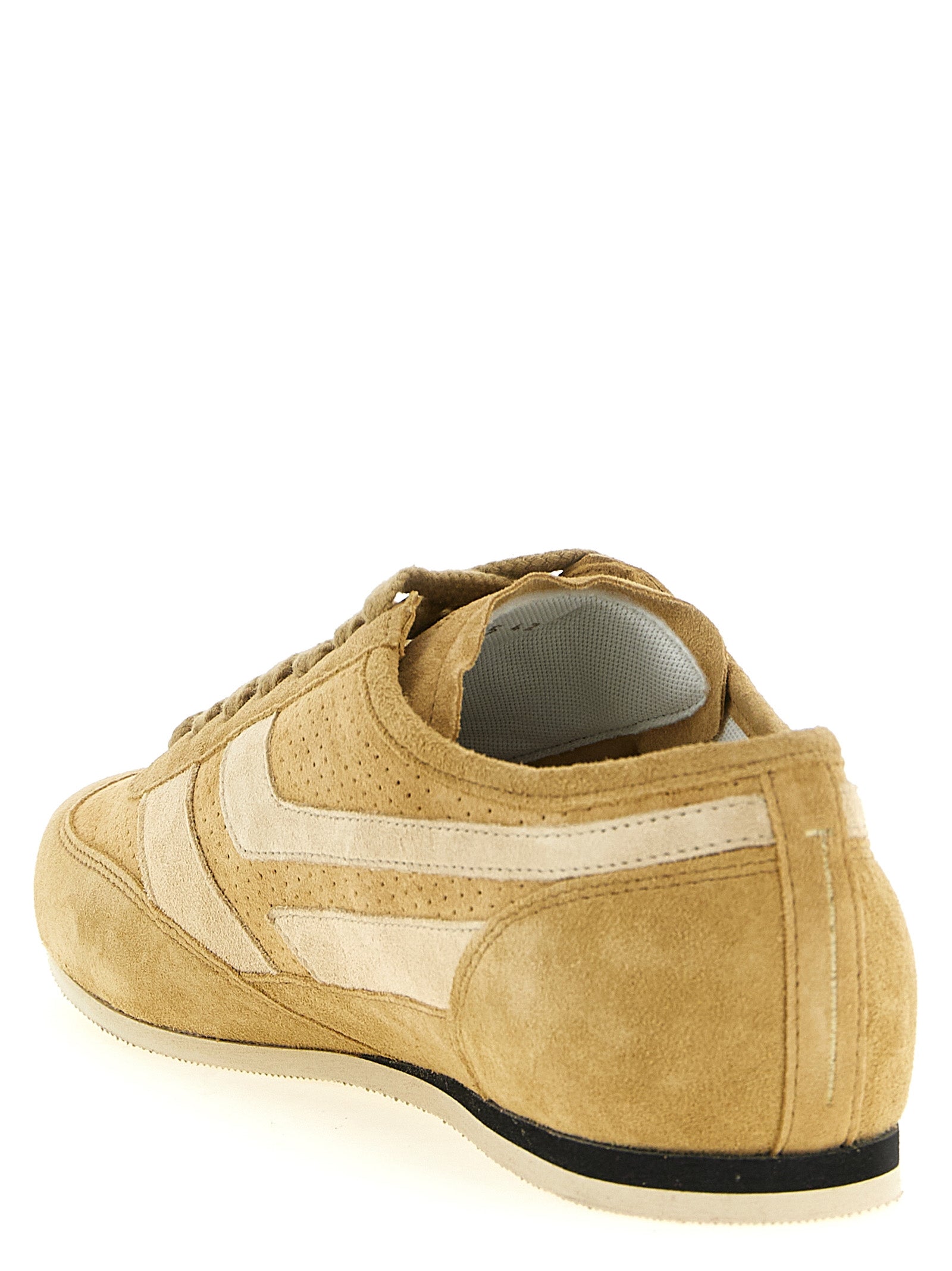 Tom Ford 97% calf leather sneaker in beige — view 3