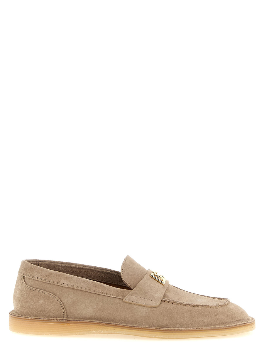 Dolce & Gabbana 100% Calfskin Leather loafer in beige