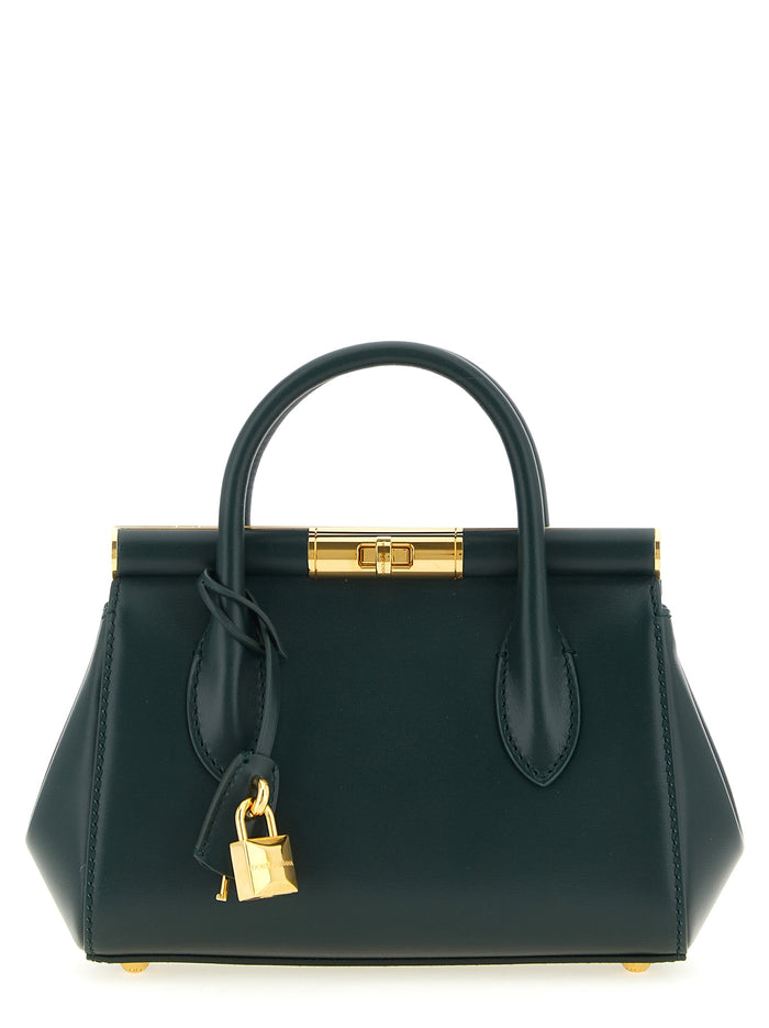 Bicolor Calfskin Handbag Bag