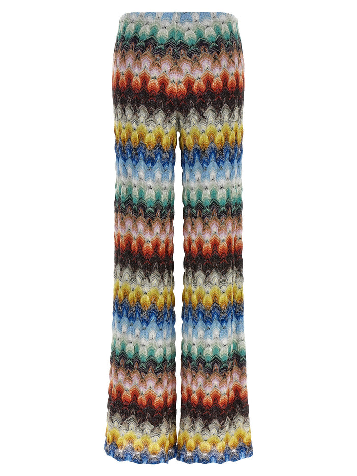 Missoni 85% viscose trousers in multicolor — view 2