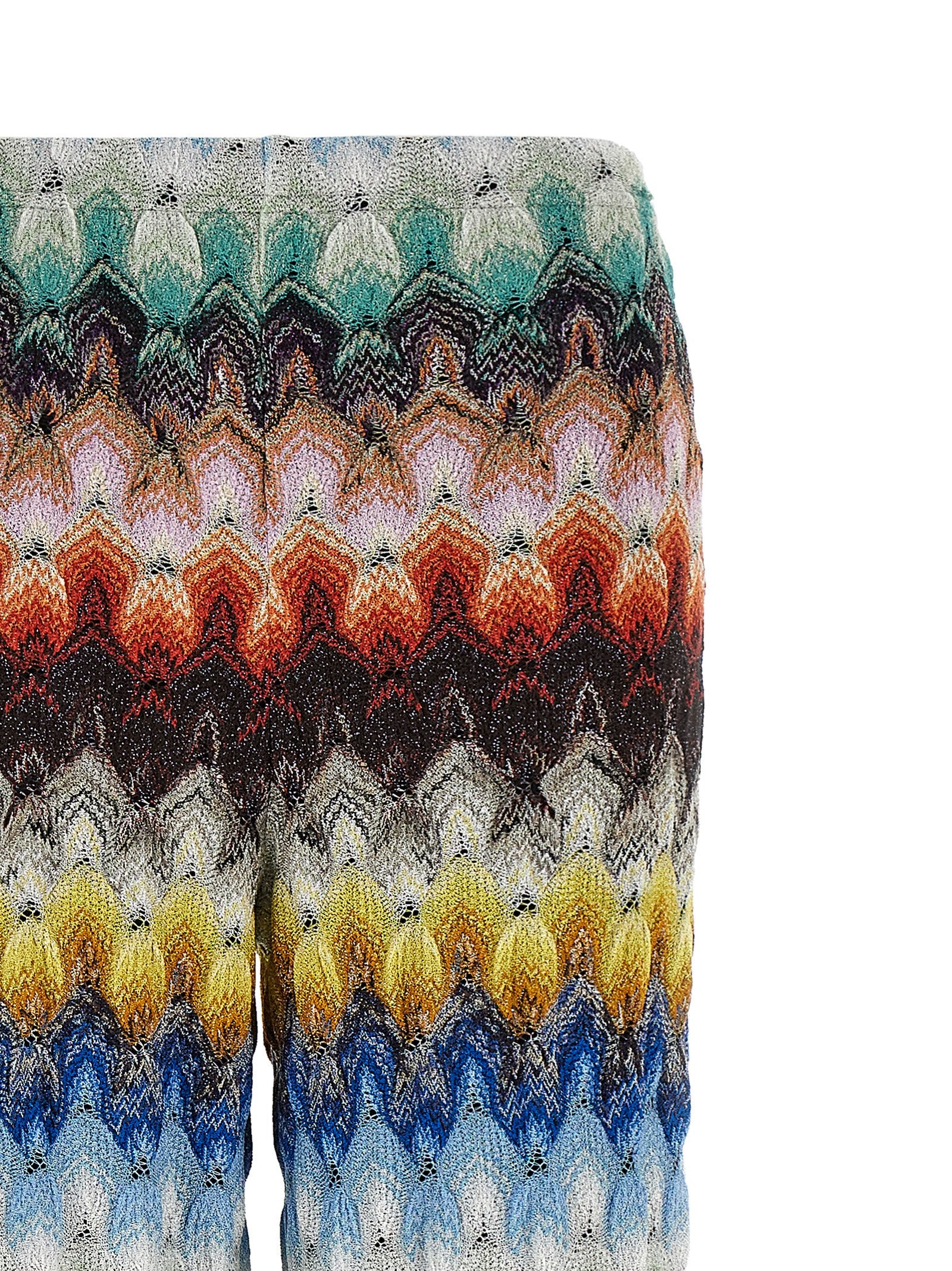 Missoni 85% viscose trousers in multicolor — view 3
