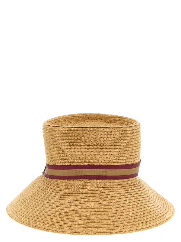 Borsalino BO333351BM 100% paper fiber sun hat in beige