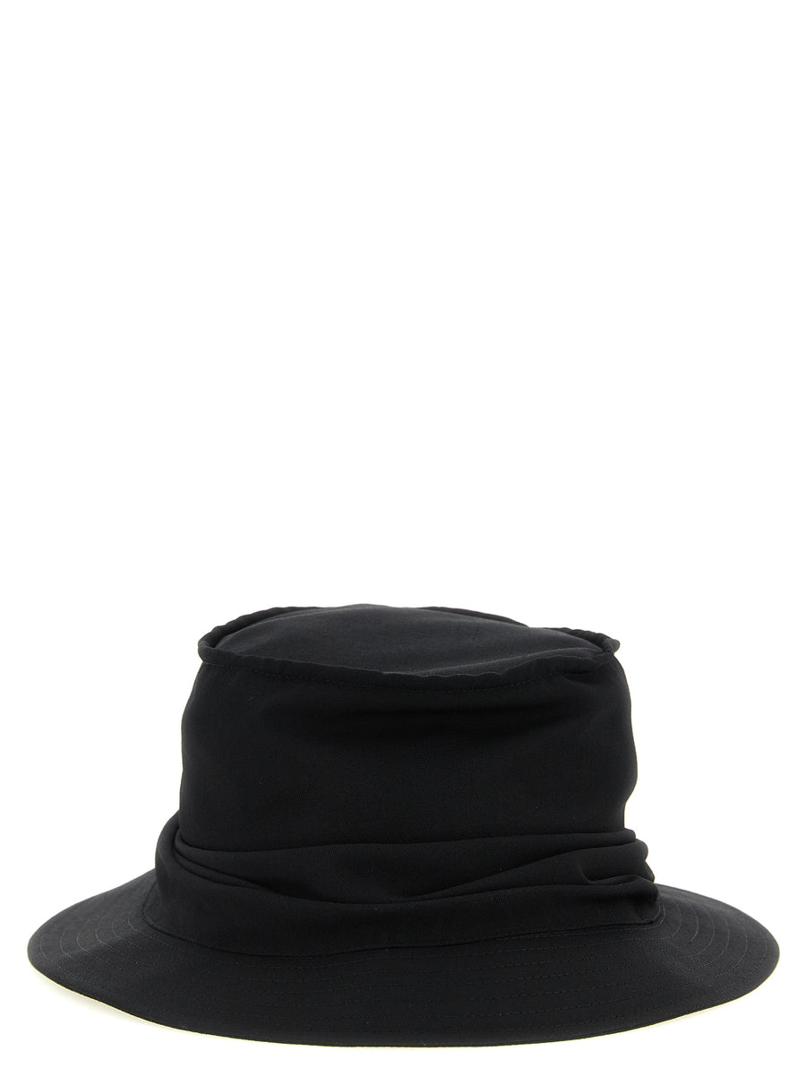 Yohji Yamamoto YO333456BM 100% Wool bucket hat in black