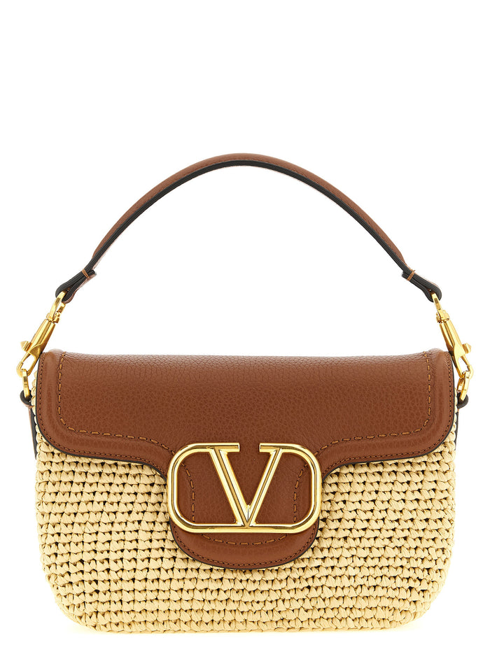 Brown Viscose Shoulder Bag
