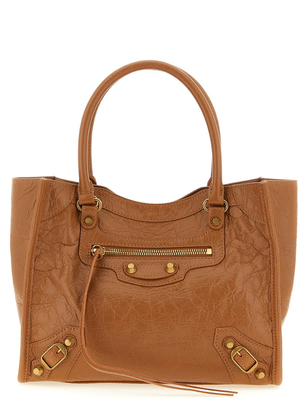 Balenciaga 100% Lamb Leather tote bag in brown