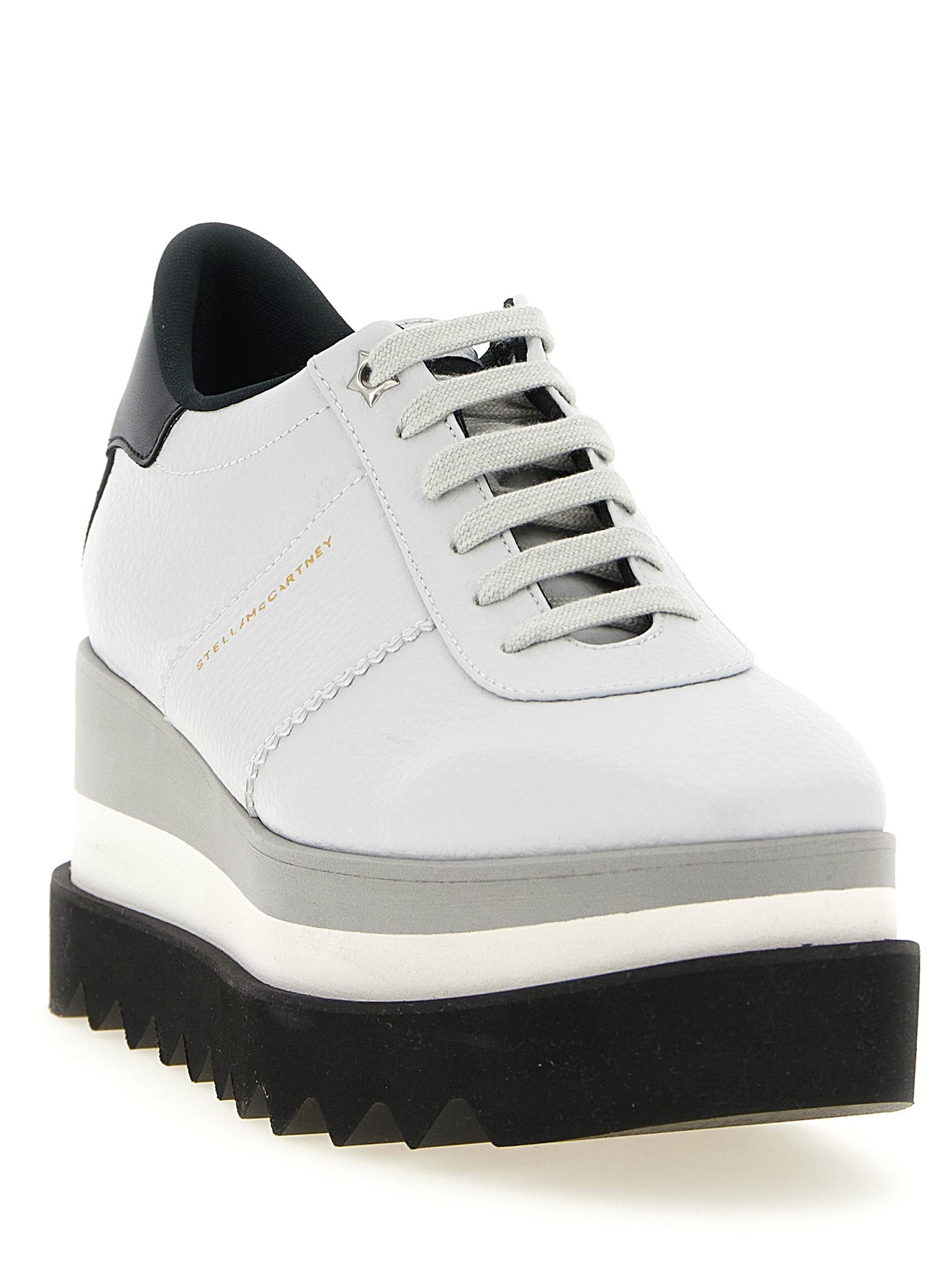 Stella McCartney 100% Polyurethane platform sneaker in gray — view 2