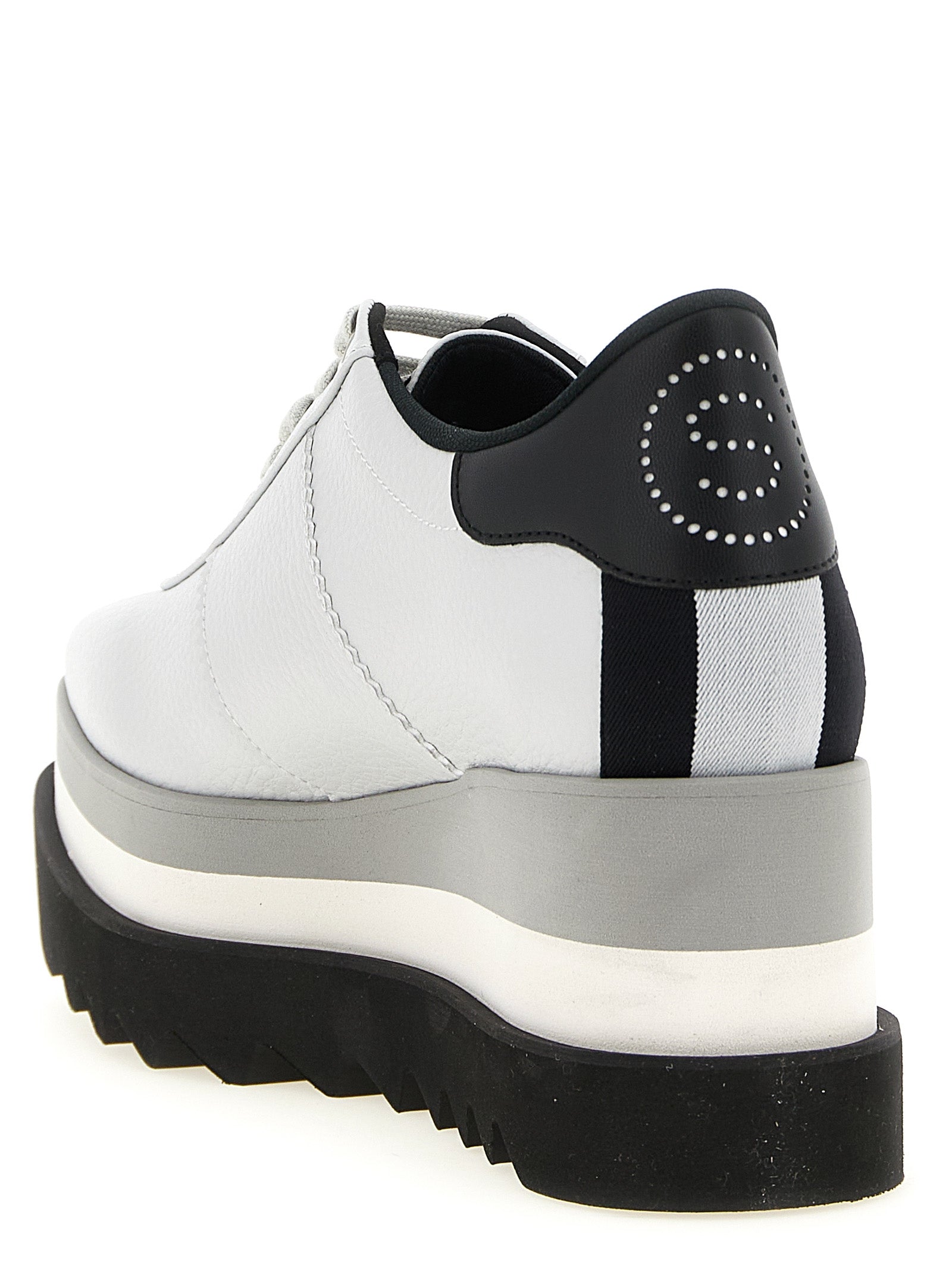 Stella McCartney 100% Polyurethane platform sneaker in gray — view 3