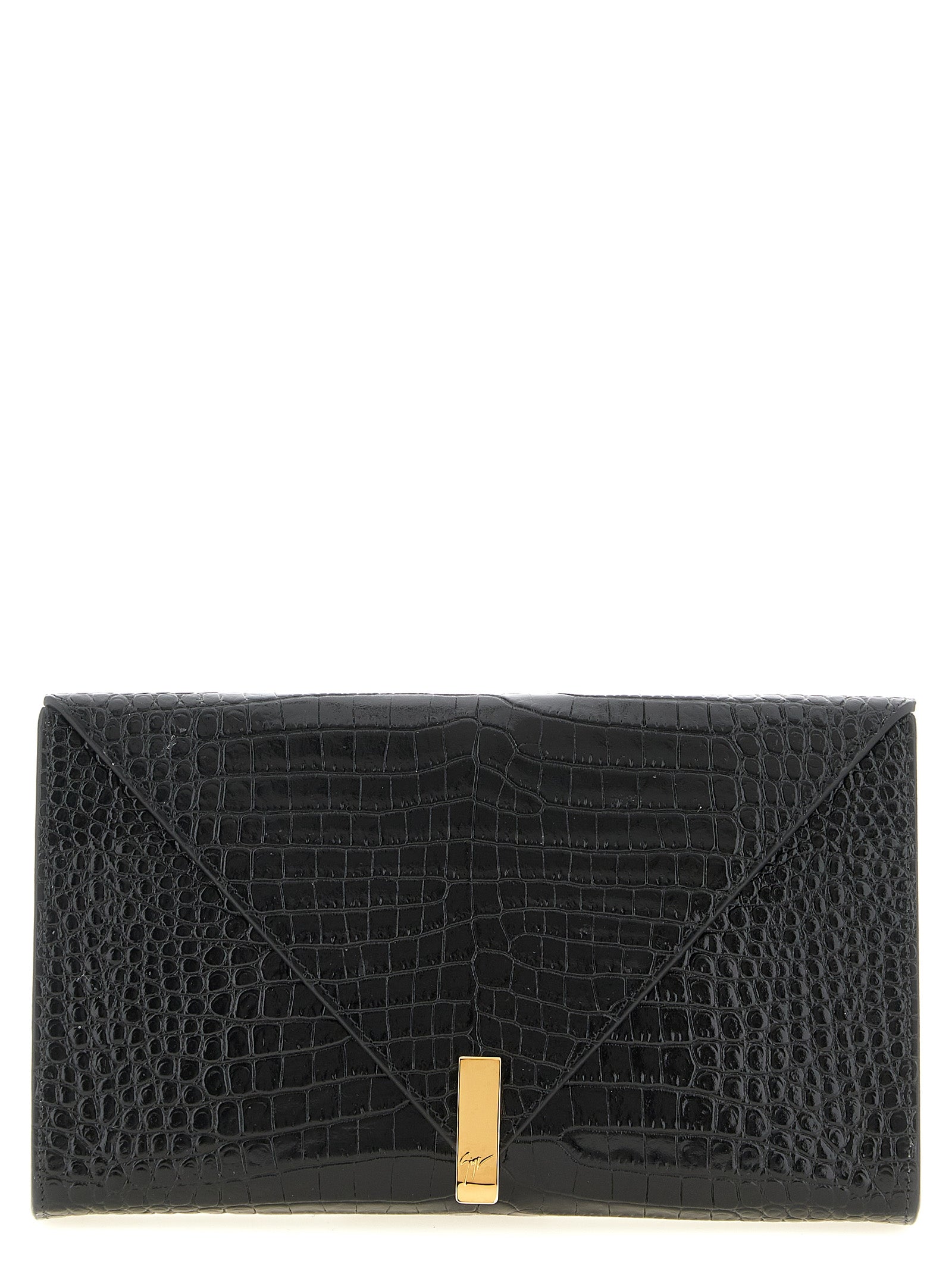 Black Calfskin Clutch Bag