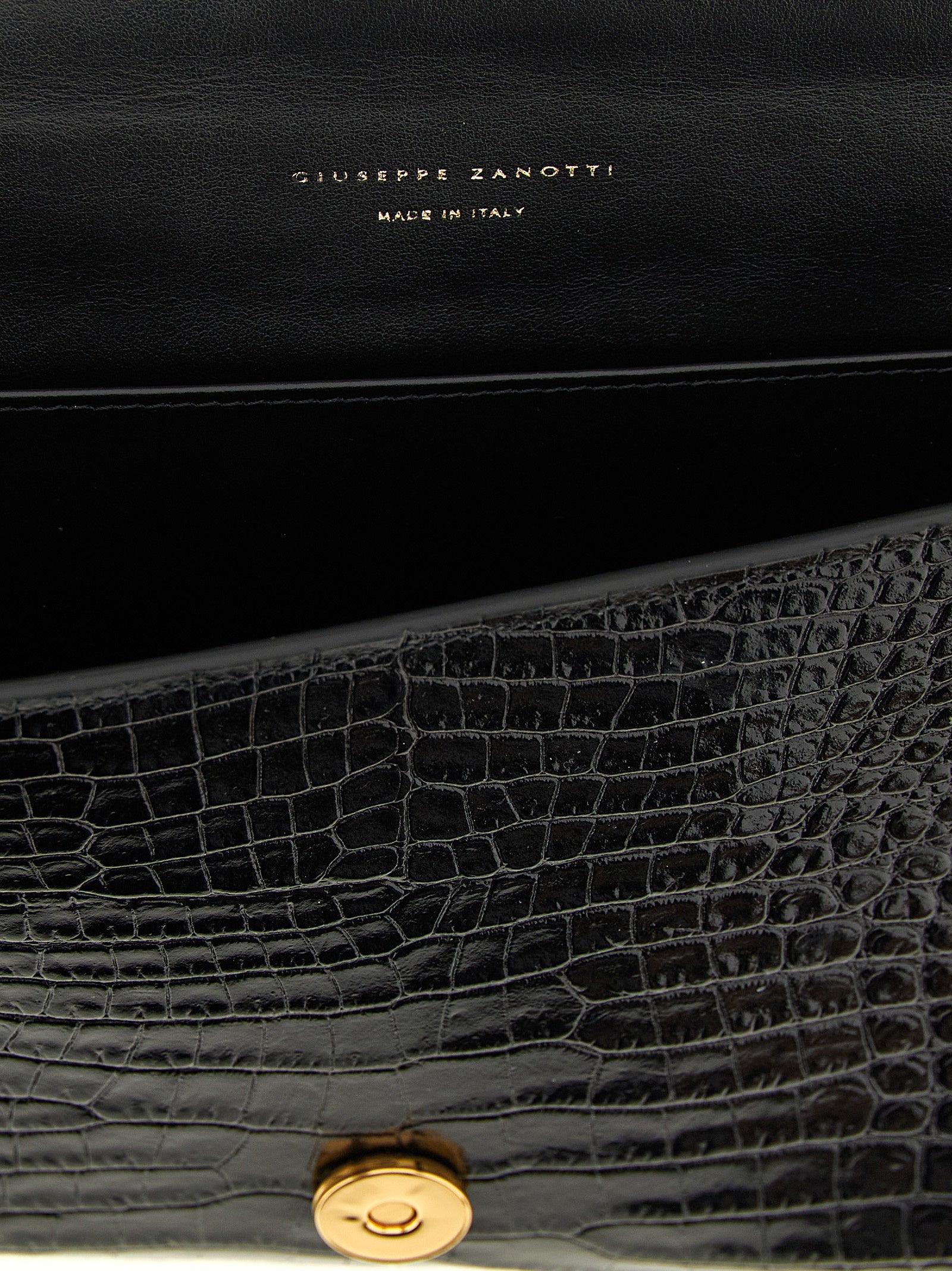 Black Calfskin Clutch Bag