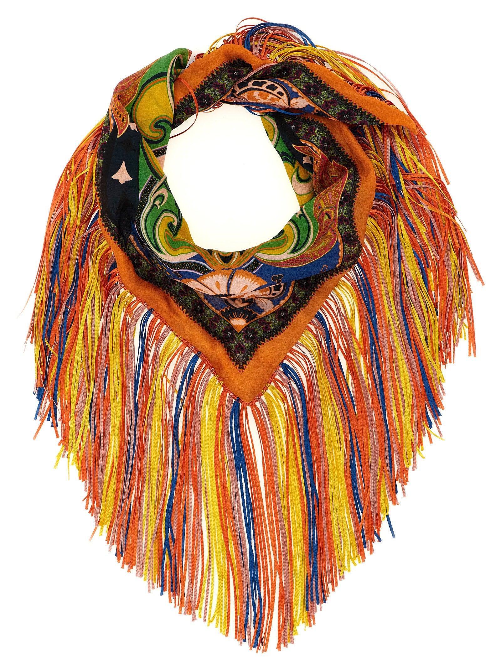 Etro 100% silk scarf in multicolor