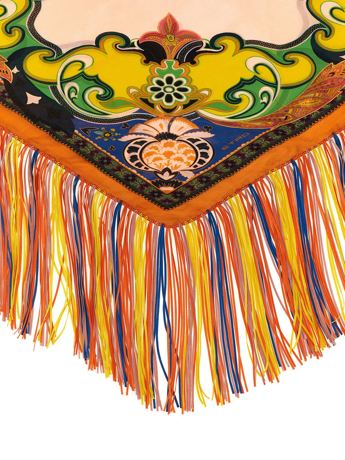 Etro 100% silk scarf in multicolor — view 2