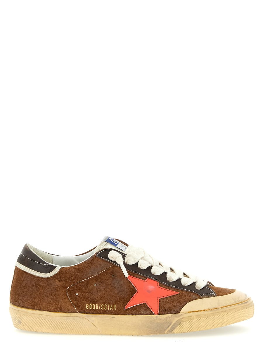 Golden Goose 82% cow leather sneaker in brown