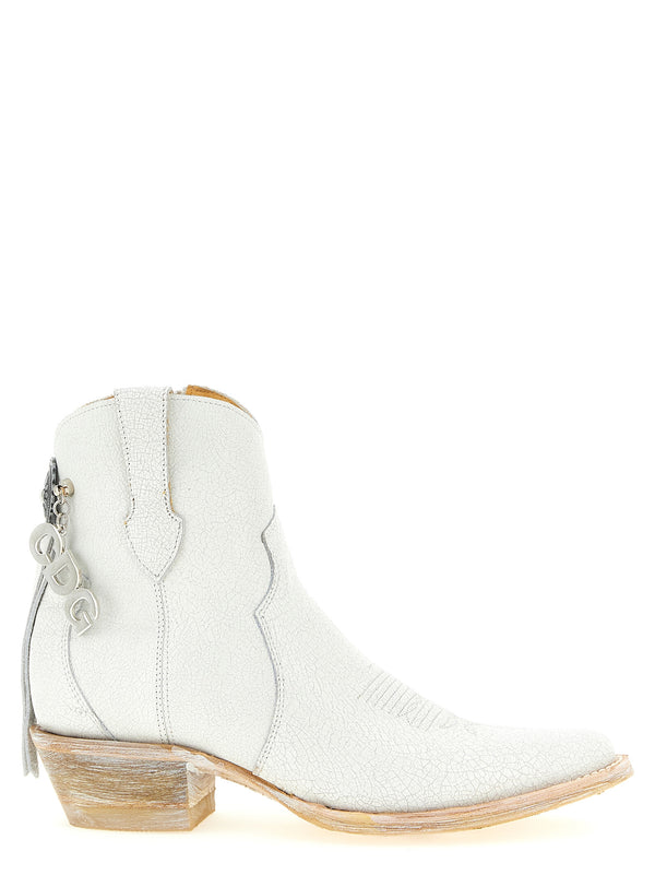 Comme des Garçons 100% Cowhide (Bos Taurus) boot in white