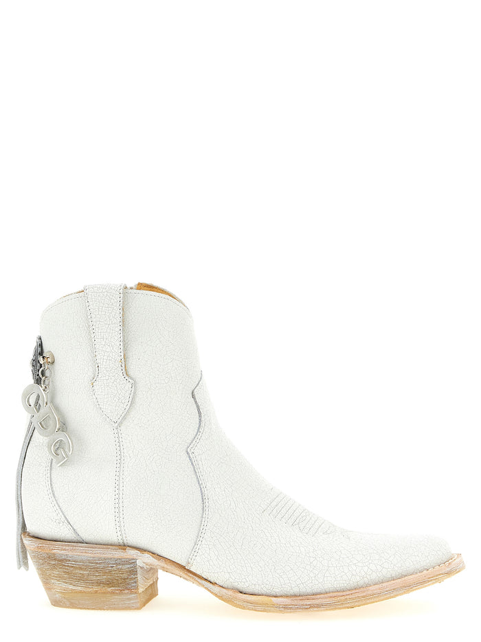 Comme des Garçons 100% Cowhide (Bos Taurus) boot in white