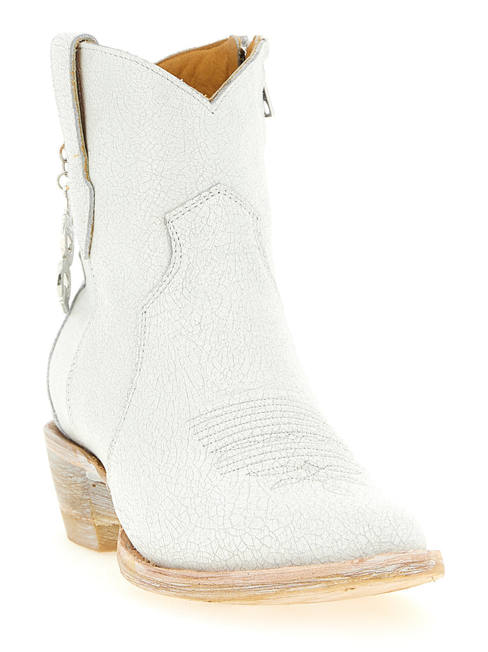 Comme des Garçons 100% Cowhide (Bos Taurus) boot in white — view 2
