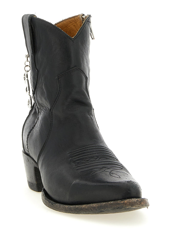 Comme des Garçons 100% cow leather boot in black — view 2