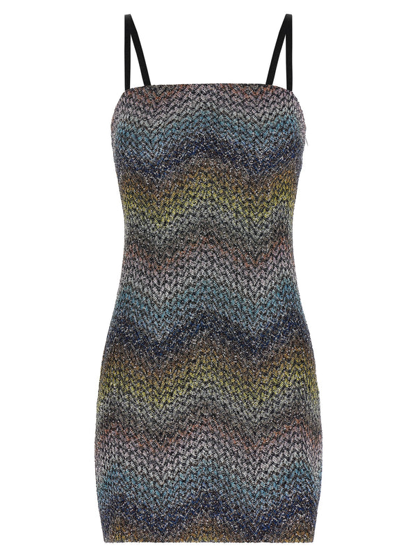 Missoni 66% Viscose mini dress in multicolor