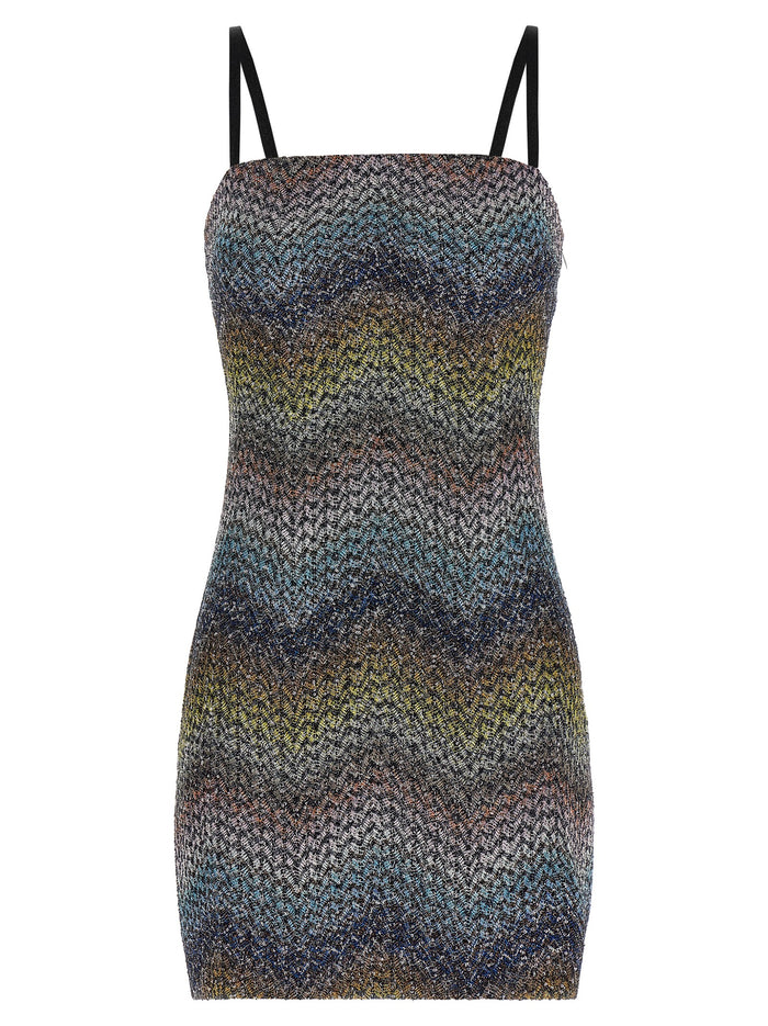 Missoni 66% Viscose mini dress in multicolor