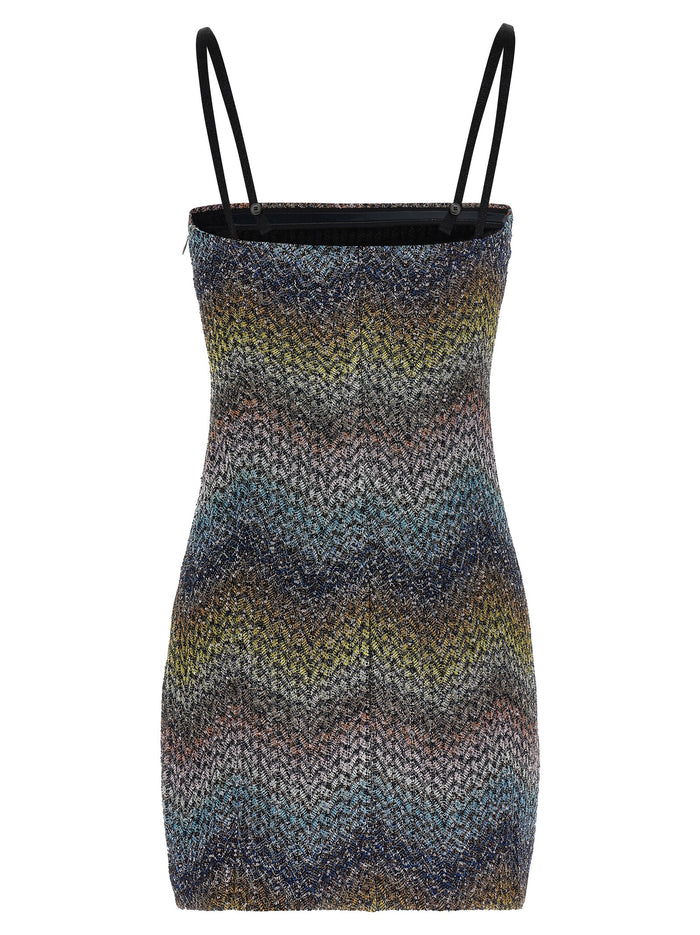 Missoni 66% Viscose mini dress in multicolor — view 2