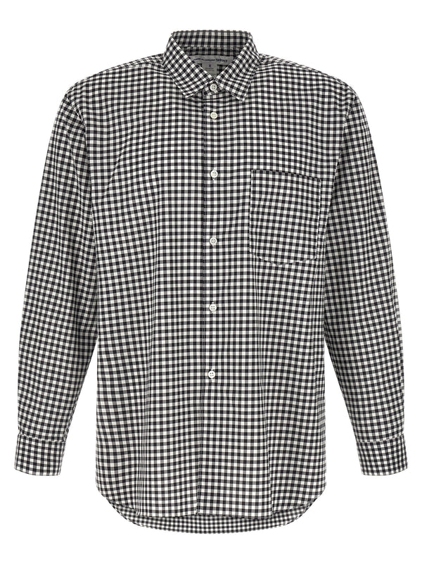 Comme des Garçons 100% cotton shirt in black
