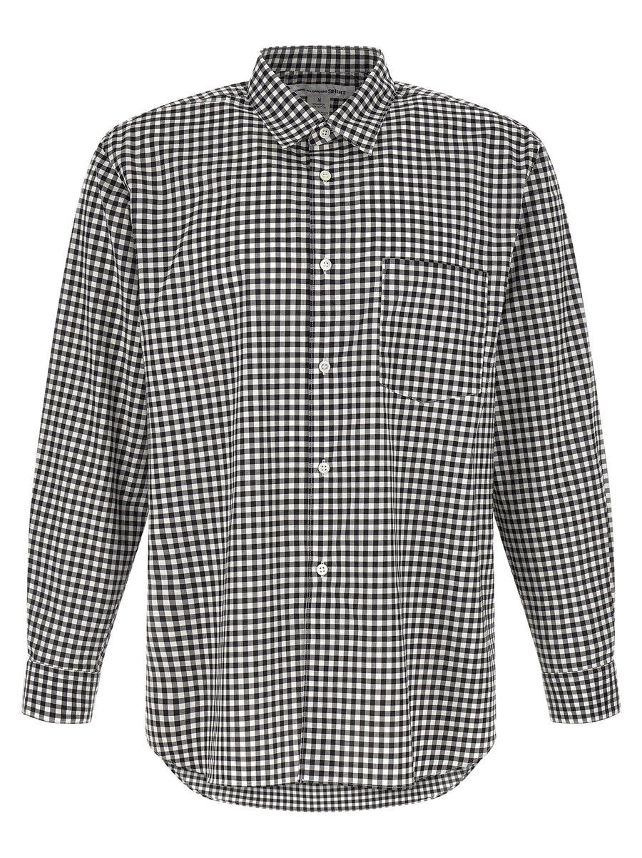 Comme des Garçons 100% cotton shirt in black