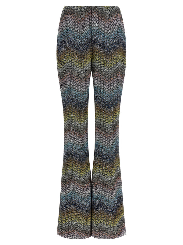 Missoni Viscose 66% trousers in multicolor