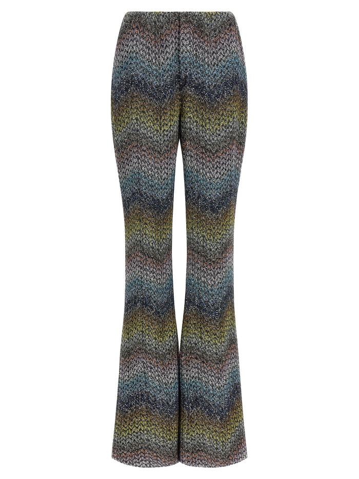 Missoni Viscose 66% trousers in multicolor