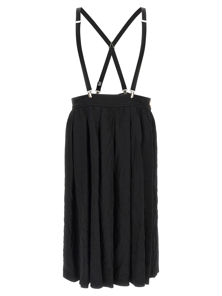 Comme des Garçons 100% Polyester skirt in black