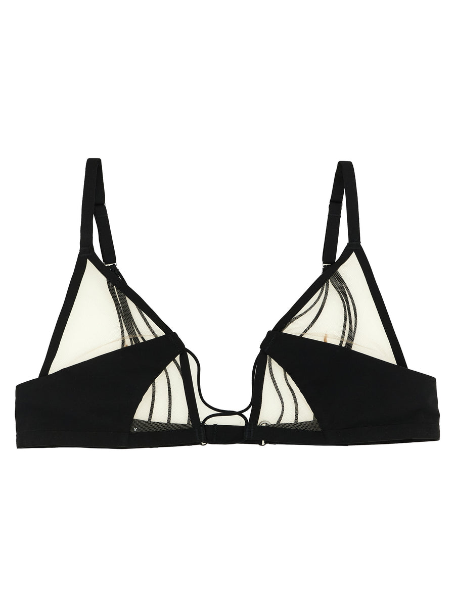 Rick Owens 79% nylon bra top in black