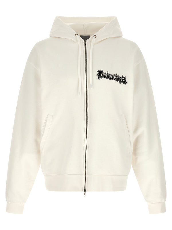 Balenciaga 100% Cotton hoodie in white