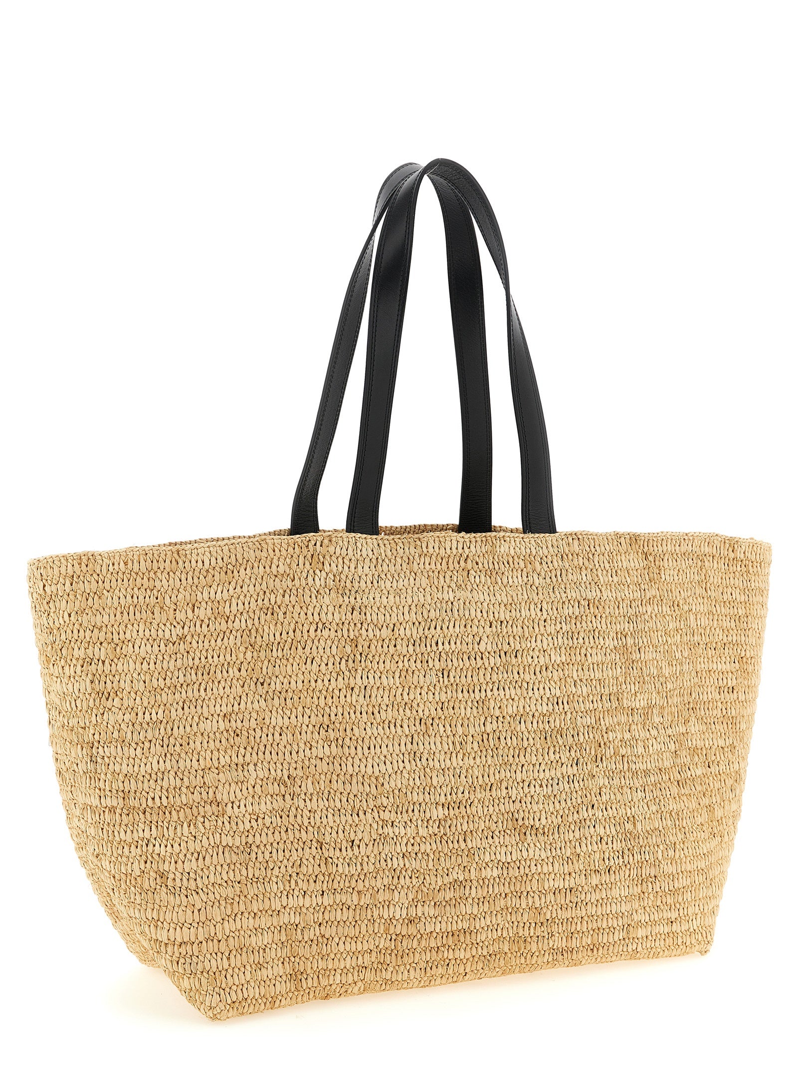 Beige Calfskin Tote Bag