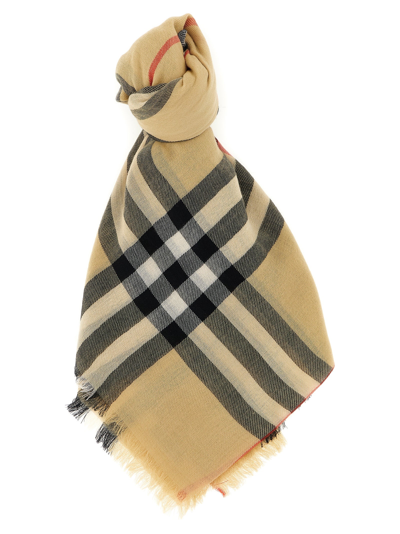 Burberry 100% Wool scarf in beige
