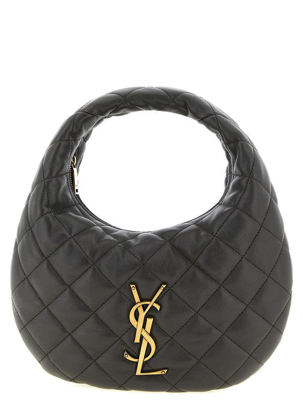 Saint Laurent 100% lamb leather shoulder bag in black