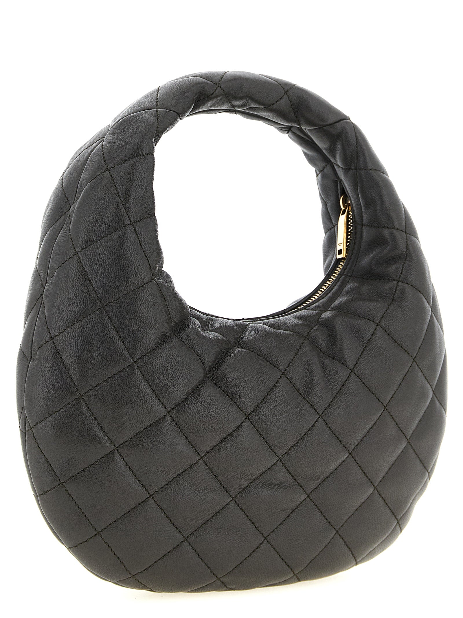 Brown Lamb Leather Handbag Bag
